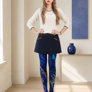 Art Fluid Psychedelic Printed Tights Pantyhose H68-103
