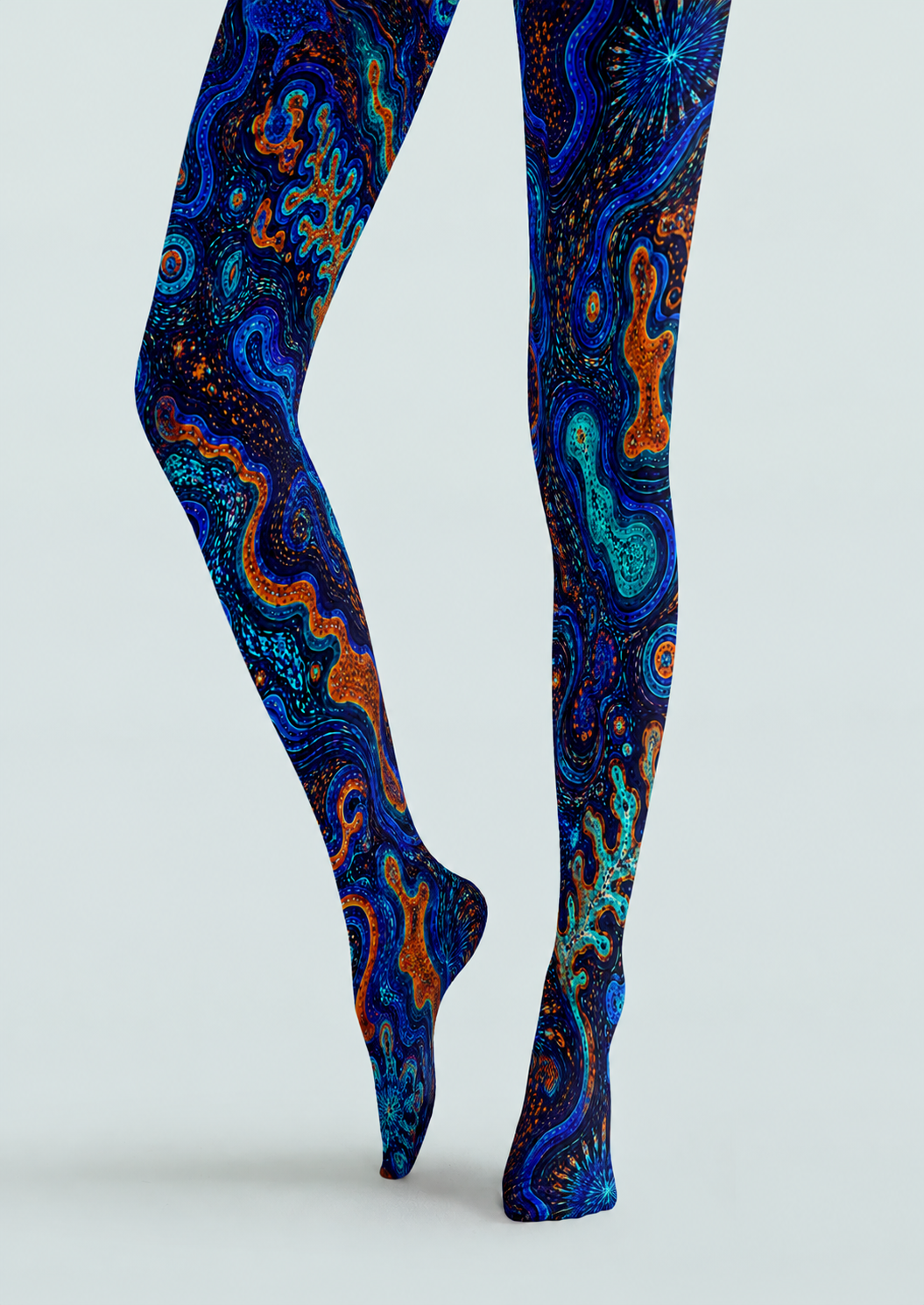 Artistic Cosmic Swirl Tights Hosiery Pantyhose H68-103