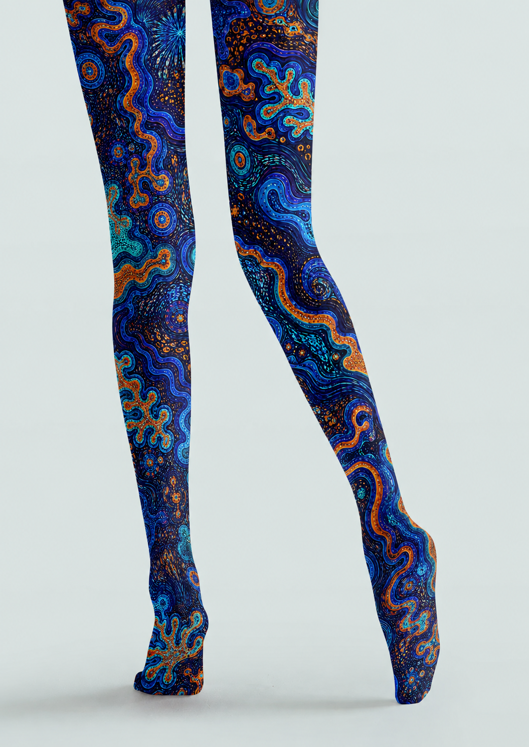 Artistic Cosmic Swirl Tights Hosiery Pantyhose H68-103
