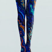 Art Fluid Psychedelic Printed Tights Pantyhose H68-103