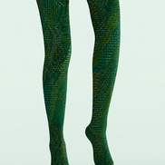 Cyberpunk Matrix Pattern Tights H68-104
