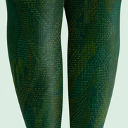 Cyberpunk Matrix Pattern Tights H68-104