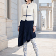 Toile Botanical Tights Blue White Pantyhose H68-108