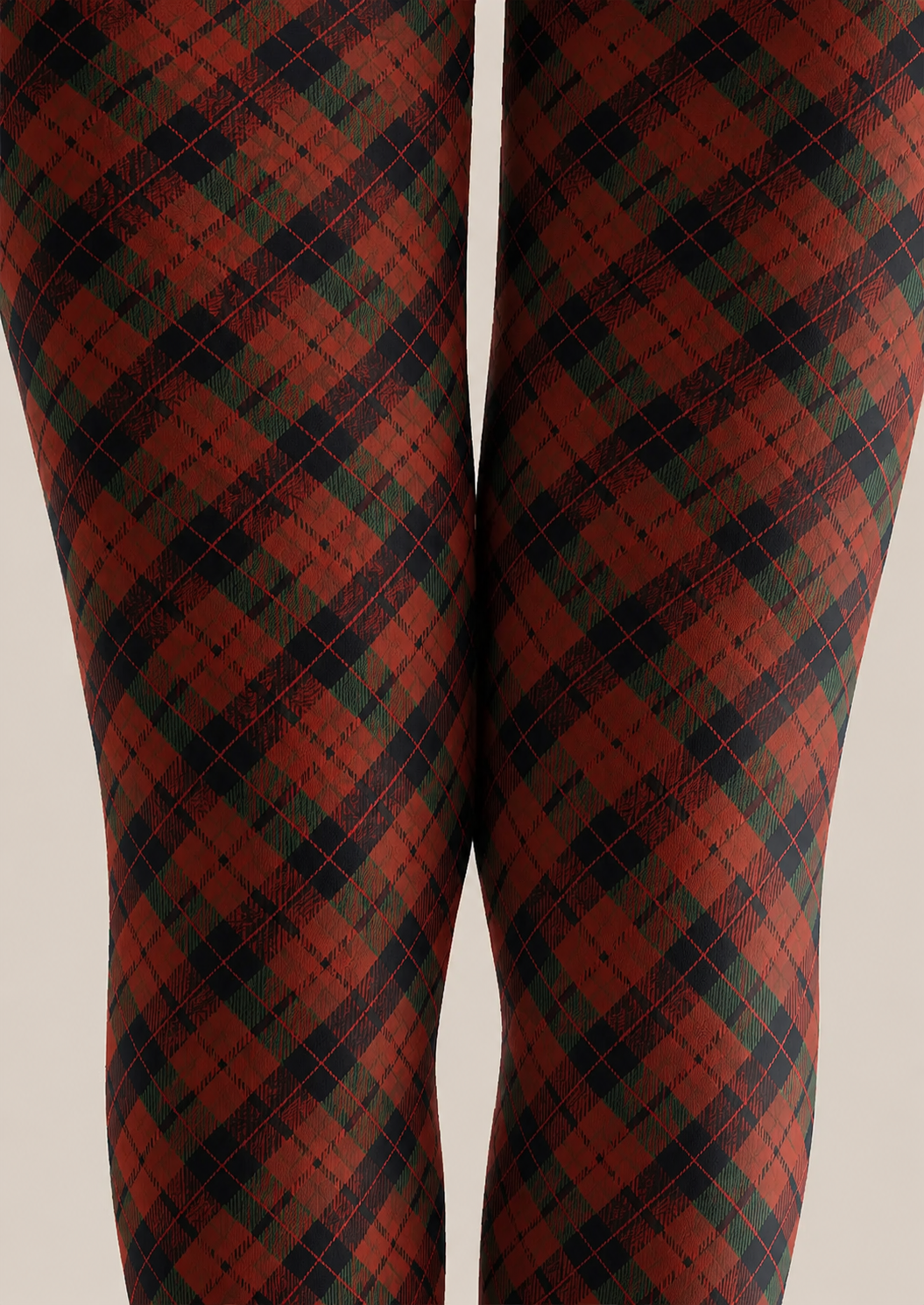 Preppy Red Plaid Pantyhose Fashion Tights H68-11