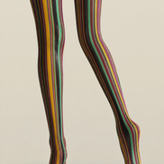 Retro Multicolor Striped Pantyhose Fashion Tights H68-12