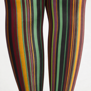 Retro Multicolor Striped Pantyhose Fashion Tights H68-12
