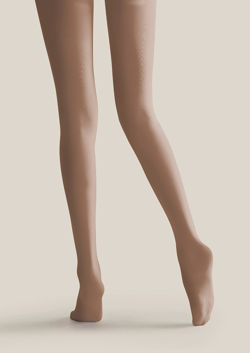 Nude Gothic Blackwork Tattoo Print Tights H68-14