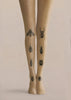 Blackwork Bug Faux Tattoo Print Tights Pantyhose H68-16
