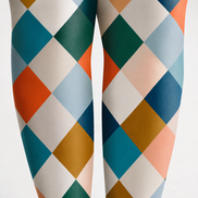 Colorful Argyle Plaid Patterned Tights Pantyhose H68-17