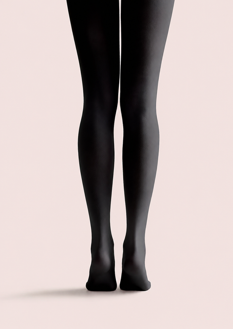 Black Music Tights Musical Notes Graphic Pantyhose H68-28