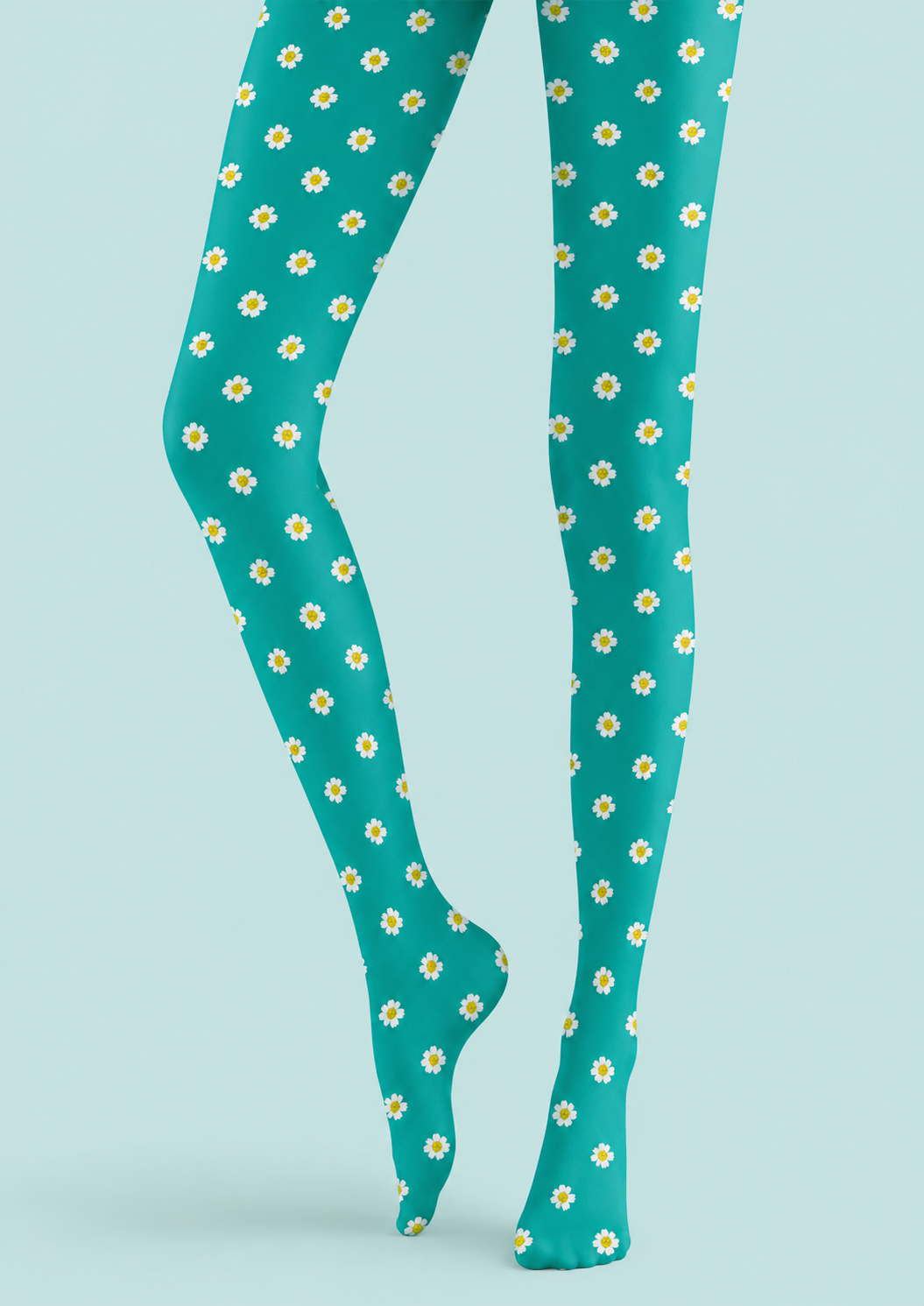 Spring Daisy Tights Floral Patterned Pantyhose H68-3