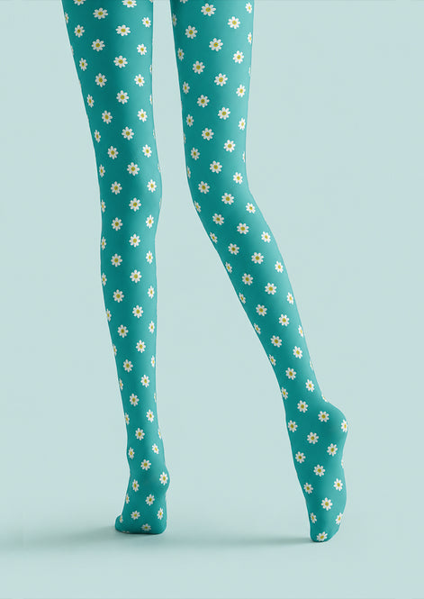 Spring Daisy Tights Floral Patterned Pantyhose H68-3