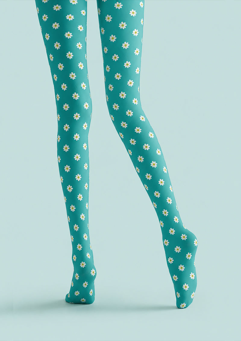 Spring Daisy Tights Floral Patterned Pantyhose H68-3