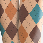Colorful Argyle Diamond Check Tights Preppy Pantyhose H68-30