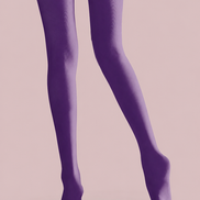 Purple Floral Diamond Tights Floral Pattern Pantyhose H68-32