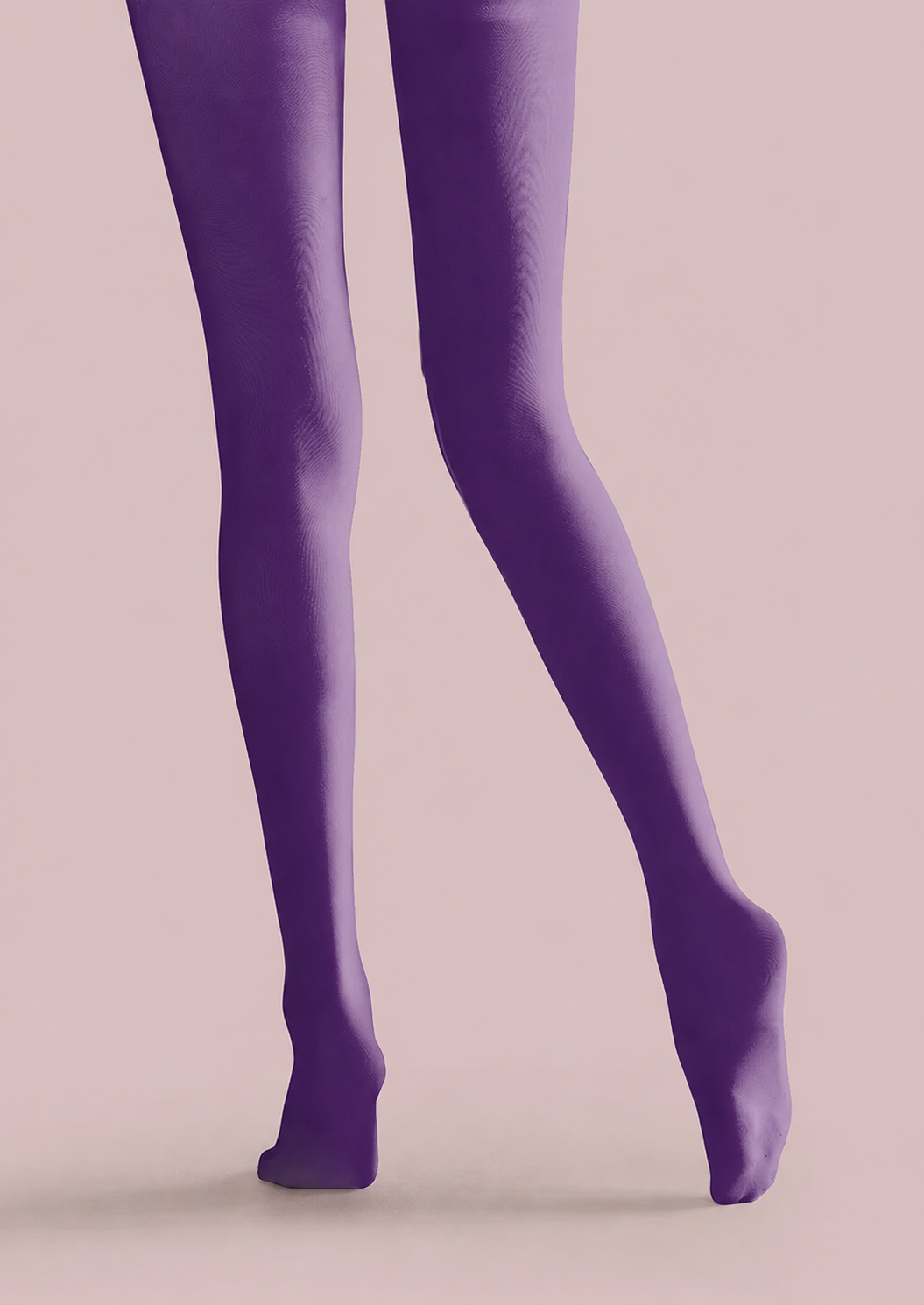 Purple Floral Diamond Tights Floral Patterned Pantyhose H68-32