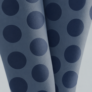 Black Large Polka Dot Tights Blue Patterned Pantyhose H68-37