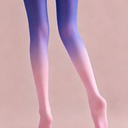 Pastel Ombre Gradient Tights Pink Purple Pantyhose H68-39