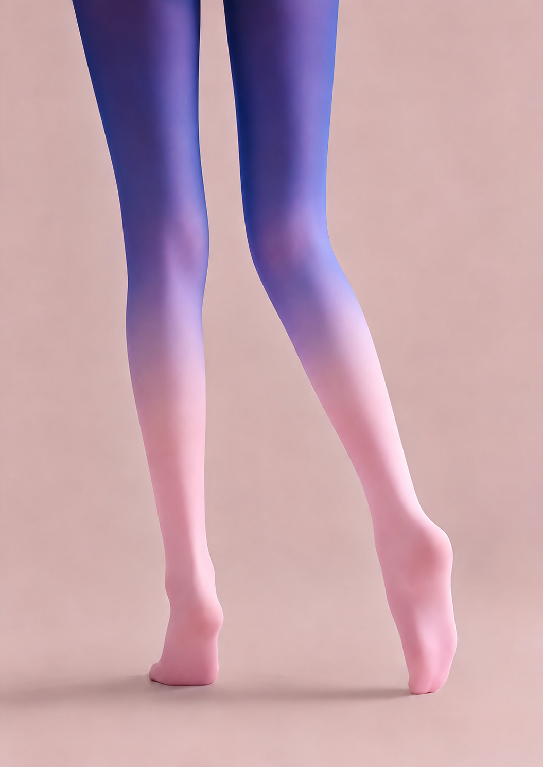 Pastel Ombre Gradient Tights Pink Purple Pantyhose H68-39