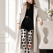 Black Star Circle Pattern Tights Artistic Pantyhose H68-49