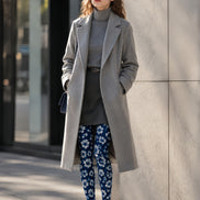 Blue Floral Tights Elegant Boho Pantyhose Hosiery H68-58