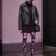 Pink Cartoon Monster Tights Creepy Cute Graphic Pantyhose H68-63