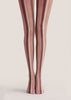 Dusty Pink Striped Tights Preppy Everyday Pantyhose H68-69