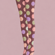 Pastel Polka Dot Tights Colorful Preppy Pantyhose H68-71