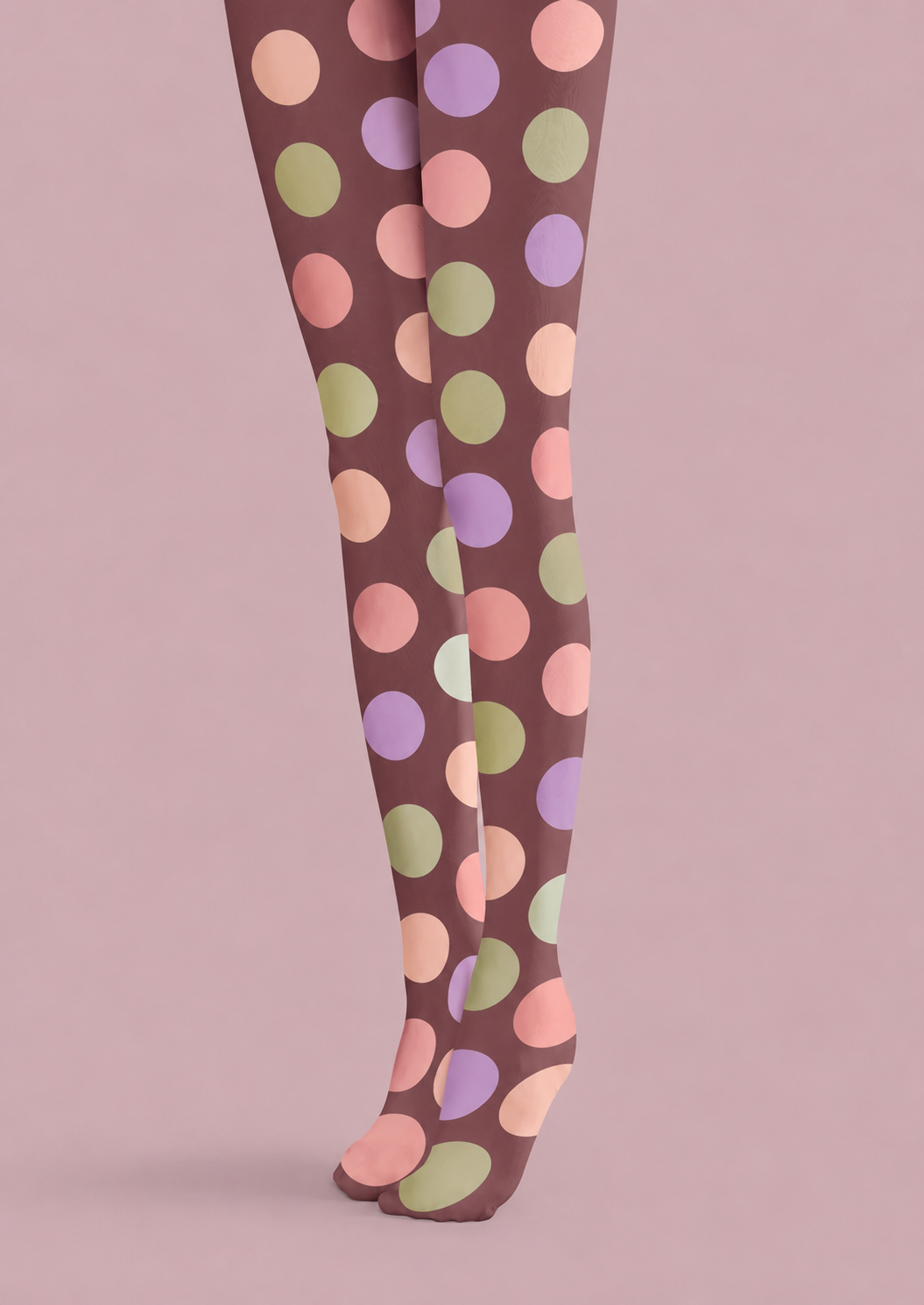 Pastel Polka Dot Tights Colorful Preppy Pantyhose H68-71
