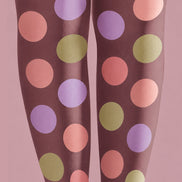 Pastel Polka Dot Tights Colorful Preppy Pantyhose H68-71