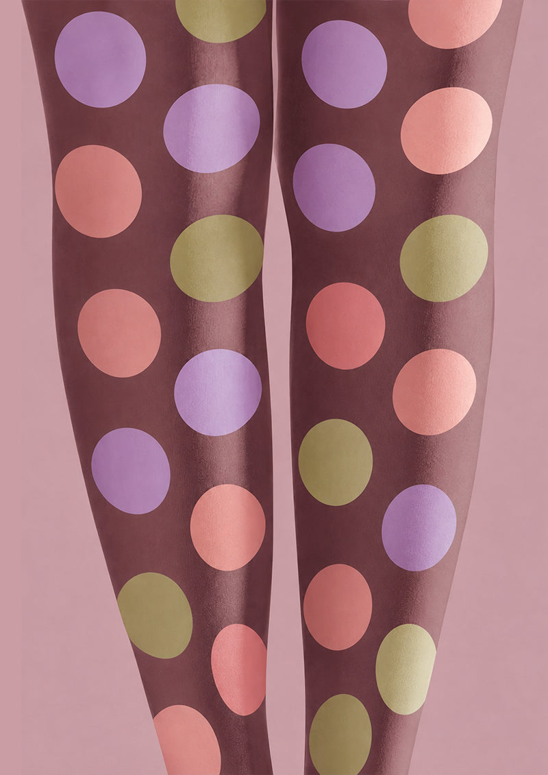 Pastel Polka Dot Tights Colorful Preppy Pantyhose H68-71