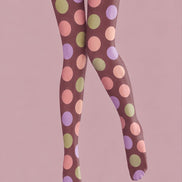 Pastel Polka Dot Tights Colorful Preppy Pantyhose H68-71