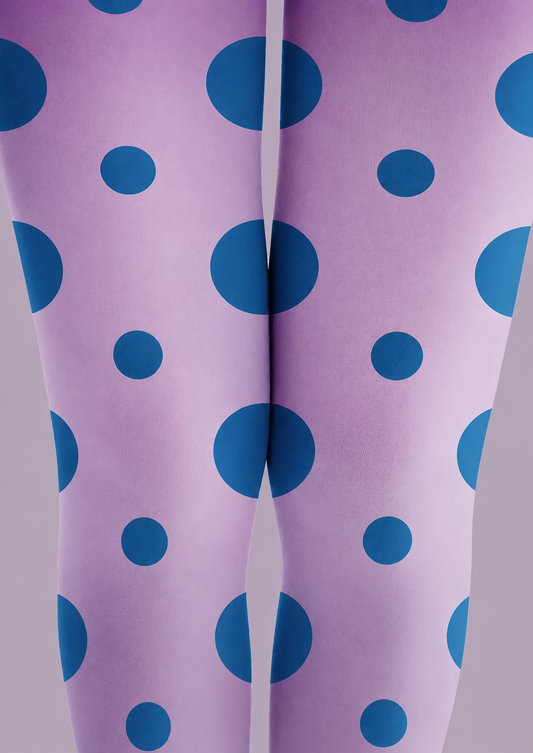 Blue Dot Tights Pink Gradient Y2K Fashion Hosiery H68-74