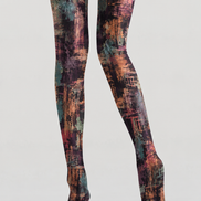 Artsy Abstract Tights Colorful Graphic Pantyhose H68-77