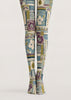Boho Floral Patchwork Tights Pantyhose Hosiery H68-78