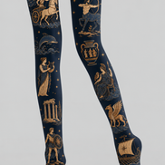 Vintage Greek Mythology Tights Celestial Pantyhose H68-79