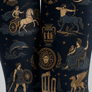 Vintage Greek Mythology Tights Celestial Pantyhose H68-79