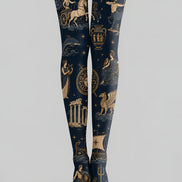 Vintage Greek Mythology Tights Celestial Pantyhose H68-79
