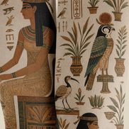 Egyptian Hieroglyph Print Tights Pantyhose H68-80