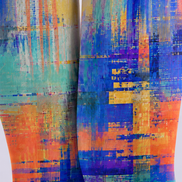 Cyber Glitch Gradient Printed Tights Hosiery Pantyhose H68-86