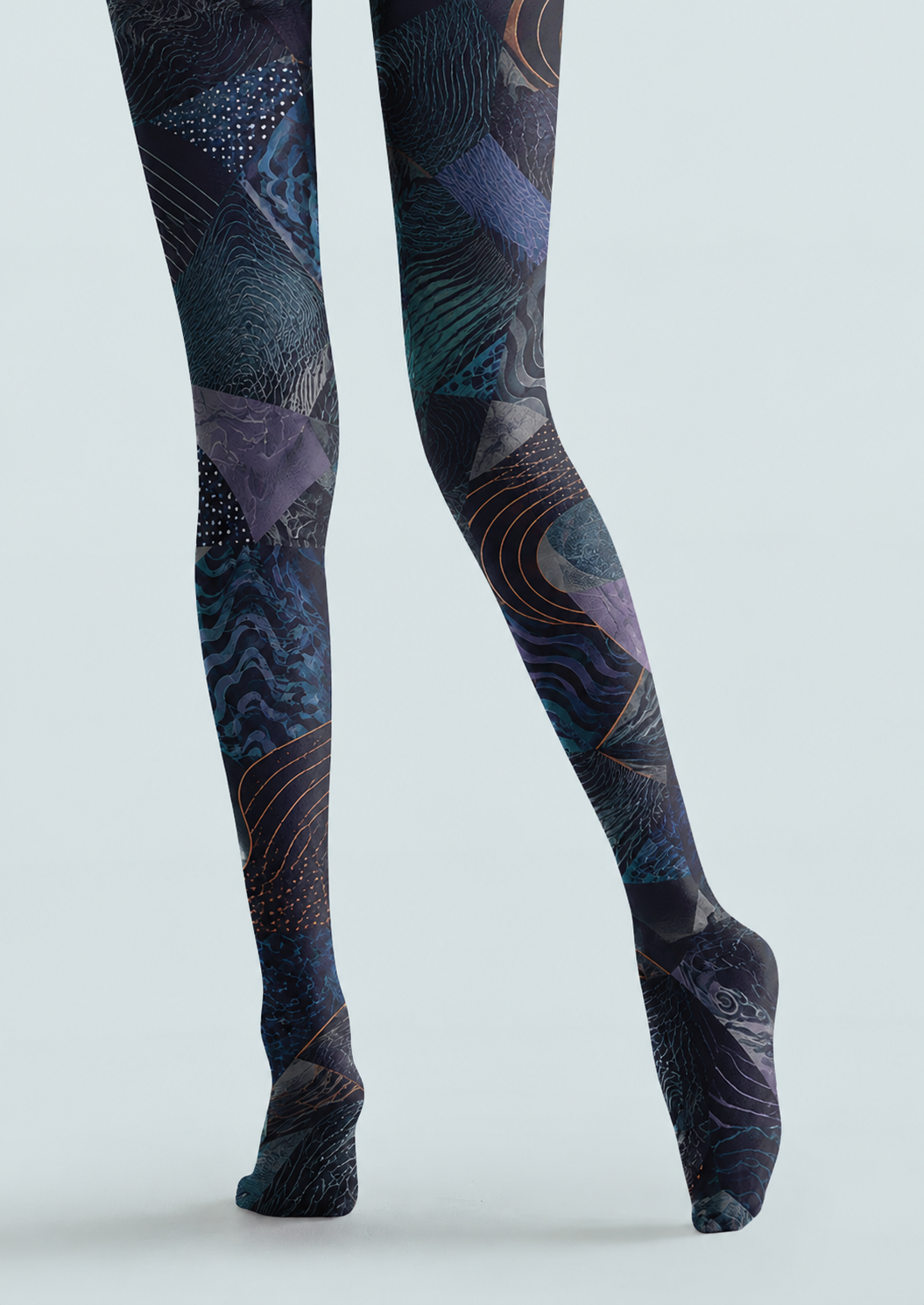 Cyber Abstract Printed Tights Hosiery Pantyhose H68-87