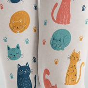 Cat Lover Animal Print Tights Hosiery Pantyhose H68-95