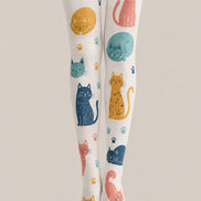 Cat Lover Animal Print Tights Hosiery Pantyhose H68-95