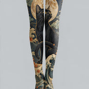 Oriental Moon Cat Tights Hosiery Pantyhose H68-97