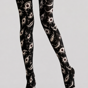 Horror Eye Graphic Halloween Tights Hosiery H69-11