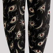 Horror Eye Graphic Halloween Tights Hosiery H69-11