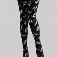 Horror Eye Graphic Halloween Tights Hosiery H69-11