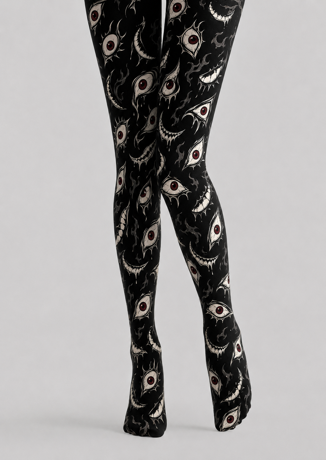 Horror Eye Graphic Halloween Tights Hosiery H69-11