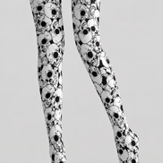 Skull Print Gothic Halloween Tights Pantyhose H69-12