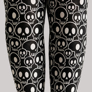 Black Skull Pattern Tights Hosiery Pantyhose H69-13